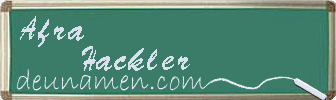 Afra Hackler Visitenkarte